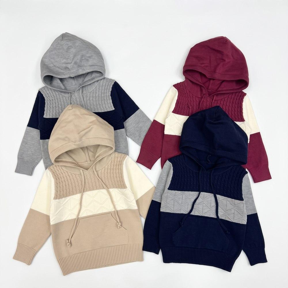 Hooded Knit Pullover (Size 4-8)